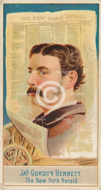 James Gordon Bennett, The New York Herald, from the American Editors series (N1) for Allen..., 1887. Creator: Allen & Ginter.