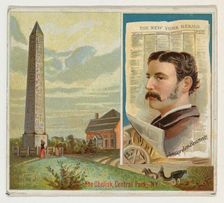 James Gordon Bennett, The New York Herald, from the American Editors series (N35) for Alle..., 1887. Creator: Allen & Ginter