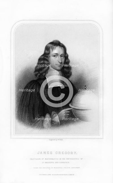 James Gregory, Scottish mathematician and astronomer, (1870).Artist: William Holl