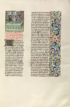 James Douglas Buried in Melrose Abbey, c1388; Chroniques (Book Three), about 1480-1483. Creator: Unknown