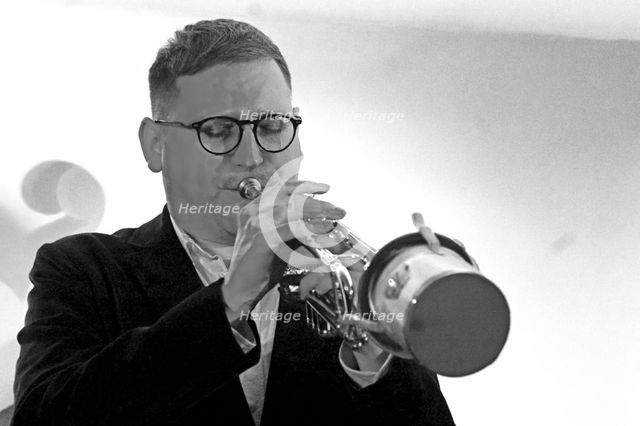 James Davison, Davison-Hemstock Quintet, Spike’s Place, Beckenham, Kent, 2024. Creator: Brian O'Connor.