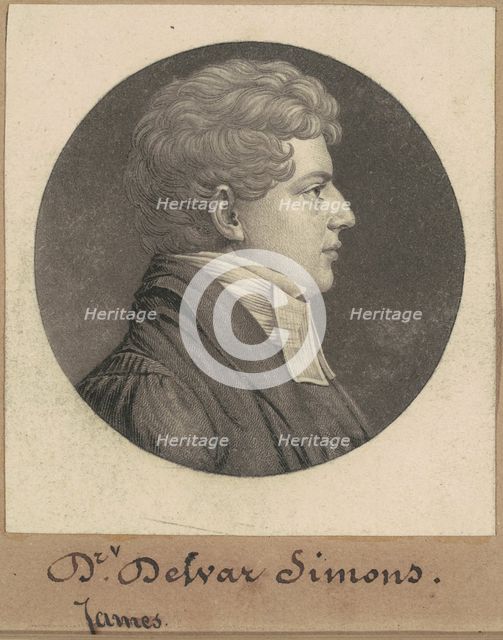 James Dewar Simons, 1809. Creator: Charles Balthazar Julien Févret de Saint-Mémin.
