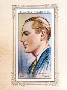James Dunn Collectables Picture of movie stars that came with the Players cigarette packet, 1934. Creator: Unknown