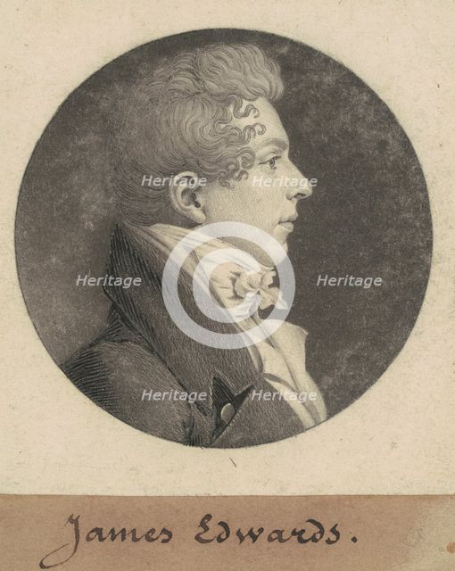 James Edwards, 1809. Creator: Charles Balthazar Julien Févret de Saint-Mémin.