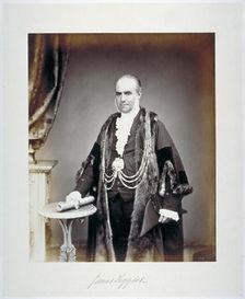 James Figgins, Sheriff of London, in shrieval costume, c1865. Artist: Maull & Co