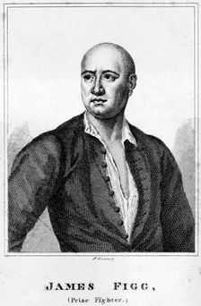 James Figg, prize fighter c19th century.Artist: R Graves