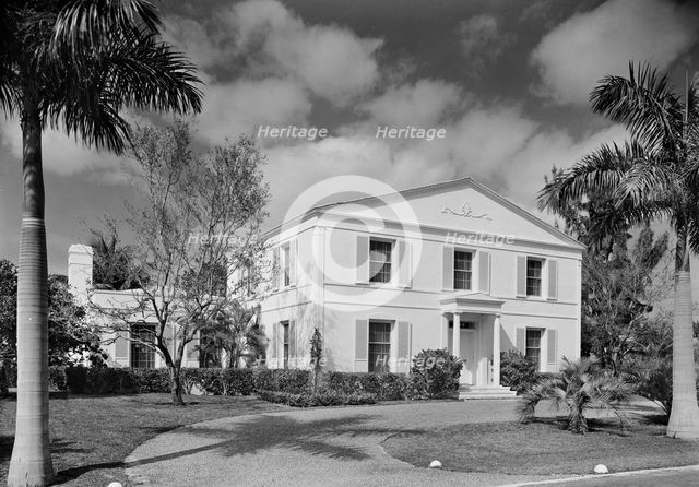 James H. Bereman, residence at 6650 Roxbury Ln., LaGorce Island, Miami Beach, Florida, 1940. Creator: Gottscho-Schleisner, Inc.
