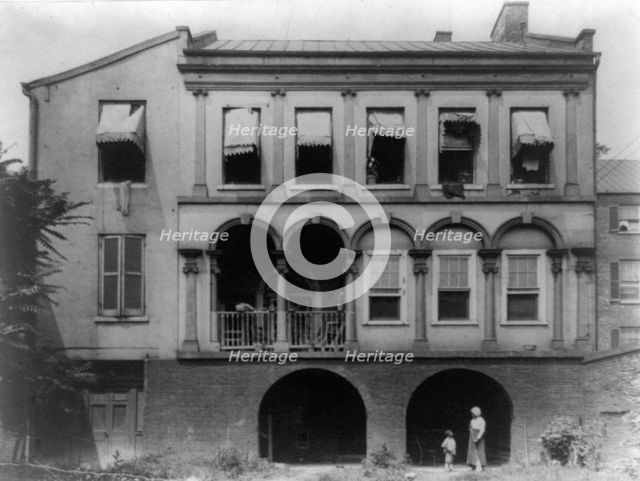 James Holloway Loggia School, Fairfax St. between Cameron and Queen, Alexandria, Va., 1918. Creator: Frances Benjamin Johnston.