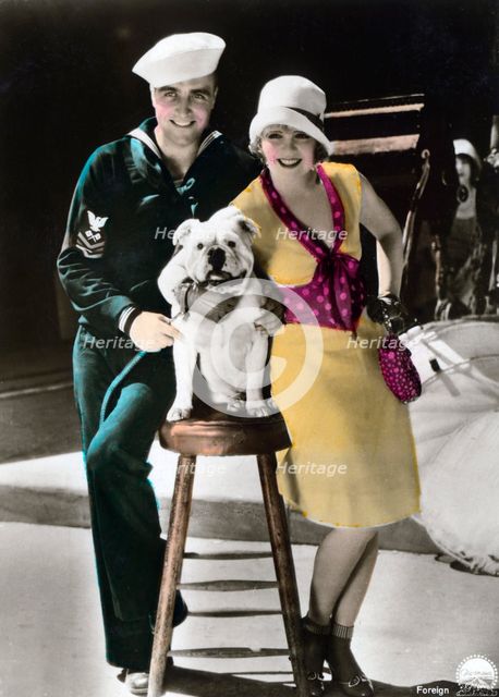 James Hall (1900-1940) and Clara Bow (1905-1965), American actors, 20th century. Artist: Unknown