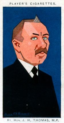 James Henry Thomas, British trade unionist and politician, 1926.Artist: Alick P F Ritchie