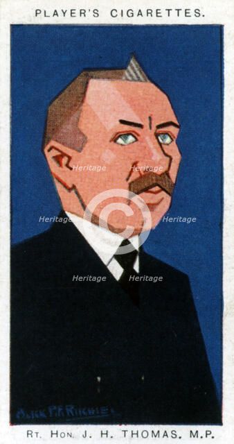 James Henry Thomas, British trade unionist and politician, 1926.Artist: Alick P F Ritchie