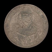 James I, 1566-1625, King of England 1603 [obverse], c. 1625. Creator: Simon de Passe