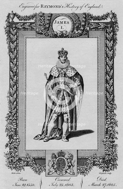 'James I', c1787. Artist: Unknown.