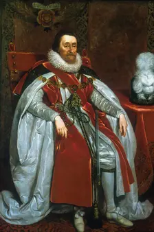 James I, King of England and Scotland, 1621. Artist: Daniel Mytens
