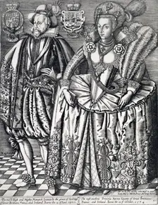 James I, King of England, Scotland and Ireland, and Anne of Denmark, 1618. Creator: Renold Elstrack