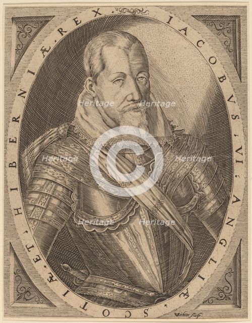 James I, King of Great Britain. Creator: Christoffel van Sichem I.