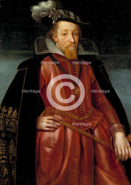 James I of England (1566-1625), c17th century. Creator: John de Critz the Elder.