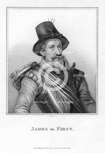 James I of England and VI of Scotland, (1806).Artist: Bacquet