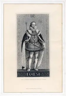 James I of England.Artist: T Brown