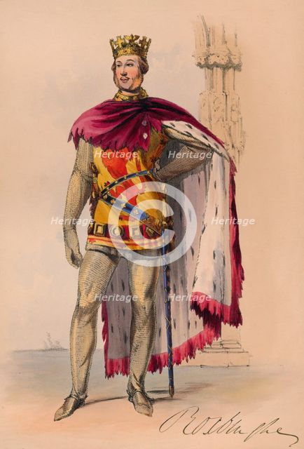 James Innes-Ker in Plantagenet costume for Queen Victoria's Bal Costume, May 12 1842, (1843).  Creator: John Richard Coke Smyth.