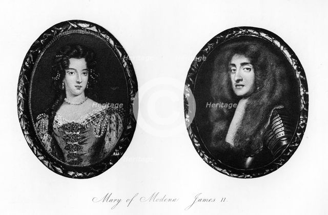 James II and Mary of Modena, (1907). Artist: Unknown