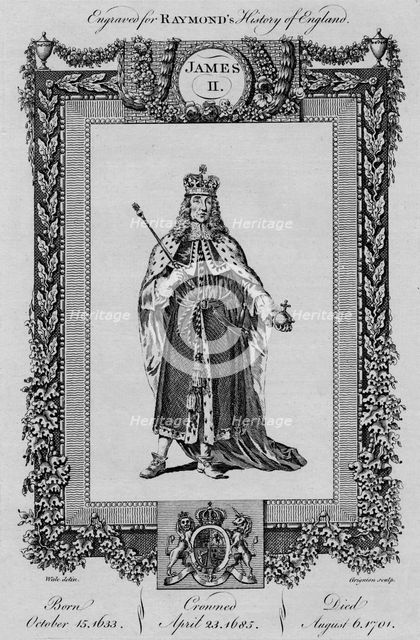 'James II', c1787. Artist: Unknown.