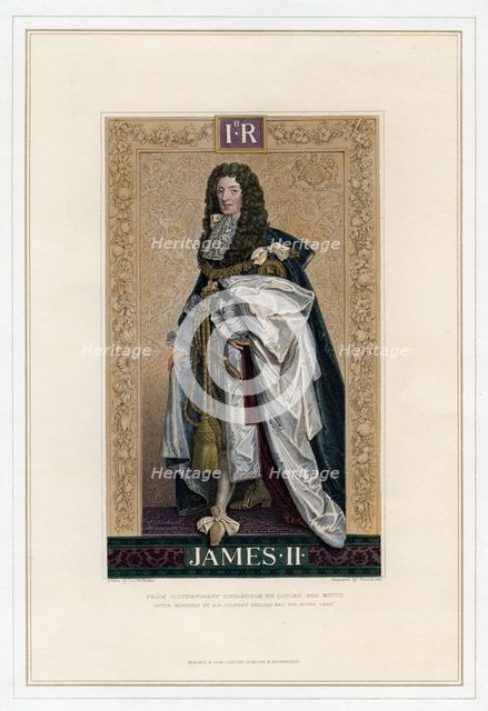 James II, King of England, Scotland and Ireland. Artist: T Brown