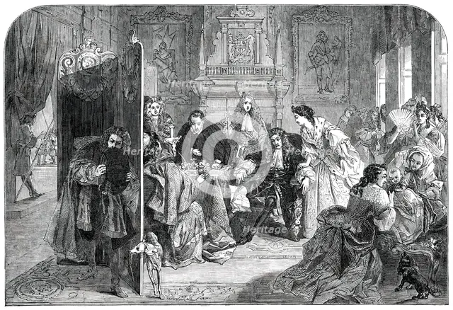 "James II., in his Palace of Whitehall, Receiving the News...", 1850.  Creator: Unknown.