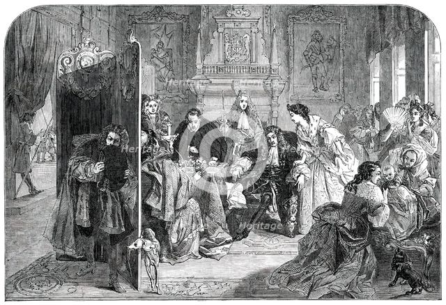 "James II., in his Palace of Whitehall, Receiving the News...", 1850.  Creator: Unknown.