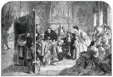 "James II., in his Palace of Whitehall, Receiving the News...", 1850. Creator: Unknown