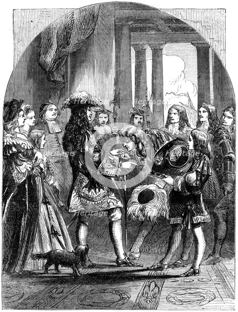 James II taking leave of Louis XIV of France, 1689. Artist: Unknown