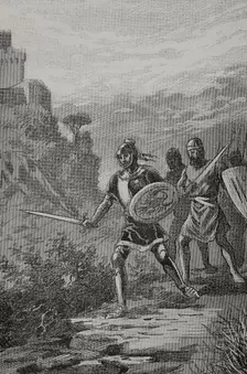 James III of Majorca (1315-1349 in the Battle of Llucmajor, on 25 October 1349, (1890). Creator: Unknown