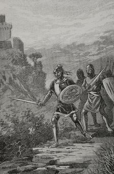 James III of Majorca (1315-1349 in the Battle of Llucmajor, on 25 October 1349, (1890). Creator: Unknown