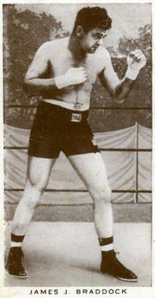 James J Braddock, Irish-American boxer, 1938