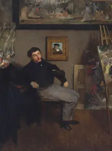 James-Jacques-Joseph Tissot (1836-1902), ca. 1867-68. Creator: Edgar Degas
