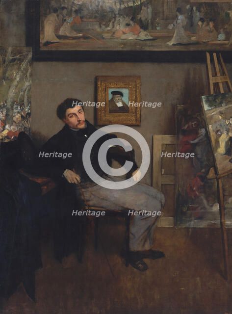 James-Jacques-Joseph Tissot (1836-1902), ca. 1867-68. Creator: Edgar Degas.