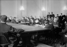 James Jerome Hill, President - Great Northern Railway - Before Stanley Committee, 1911. Creator: Harris & Ewing