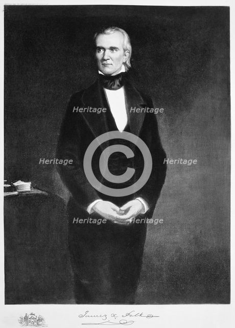 James K Polk, 11th President of the United States of America, (1901). Creator: Unknown.