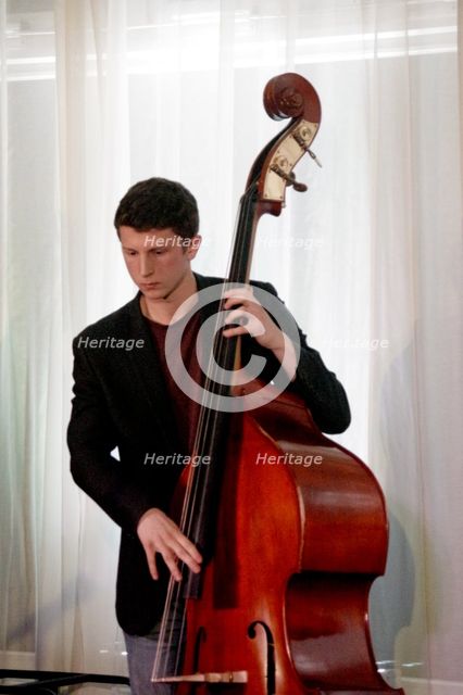 James Owston, Xhosa Cole Quartet, Watermill Jazz Club, Dorking, Surrey, 21 Jan 2020. Creator: Brian O'Connor.