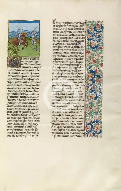 James Lindsay Defeated in Battle; Chroniques (Book Three), about 1480-1483. Creator: Unknown.