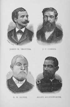 James M. Trotter, J. C. Corbin, G. W. Dupee, Allen Allensworth, 1887. Creator: Unknown