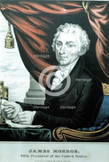 James Monroe (1758-1831), American politician, fifth president of the United States.