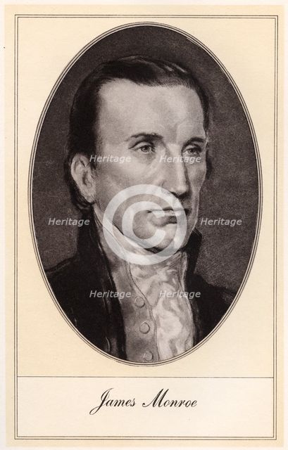 James Monroe, fifth President of the United States, (early 20th century).Artist: Gordon Ross