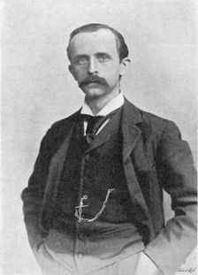 James Matthew Barrie (1860-1937), Scottish playwright and novelist, c1895
