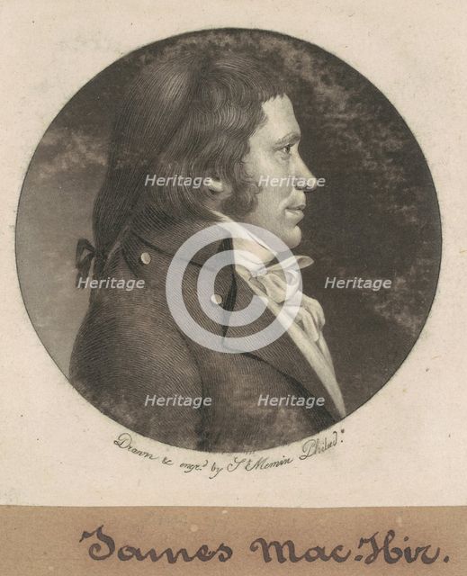 James Machir, 1799. Creator: Charles Balthazar Julien Févret de Saint-Mémin.