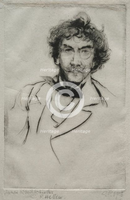 James MacNeill Whistler, 1903. Creator: Paul César Helleu (French, 1859-1927).