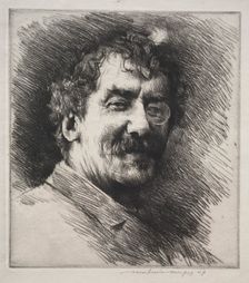 James MacNeill Whistler. Creator: Mortimer Menpes (British, 1860-1938)