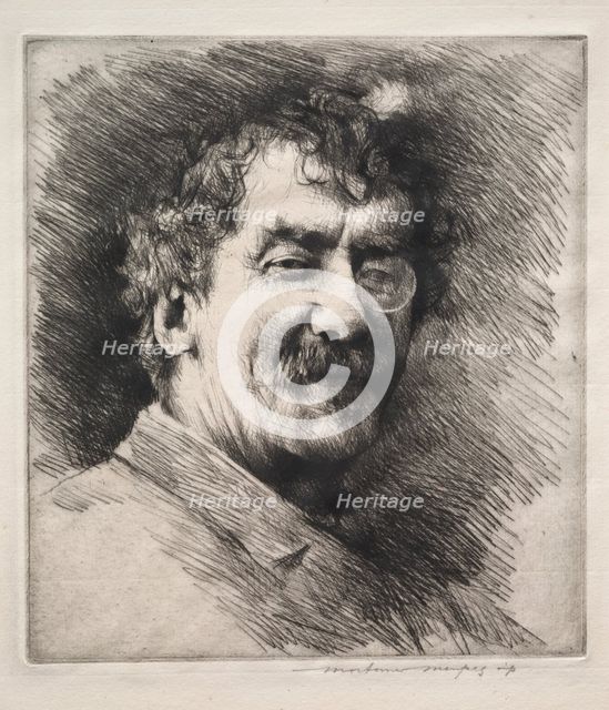 James MacNeill Whistler. Creator: Mortimer Menpes (British, 1860-1938).