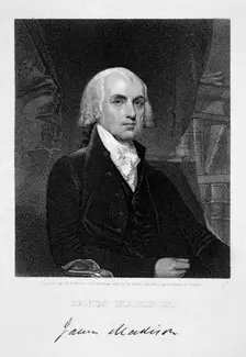James Madison, 4th President of the the United States of America, (19th century). Creator: William A Wilmer
