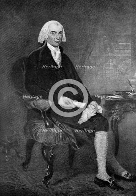 James Madison (1751-1836), fourth President of the United States, 19th century (1908). Artist: Unknown